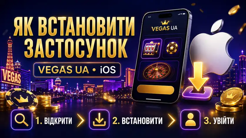 Встановлення застосунку Vegas UA на iPhone